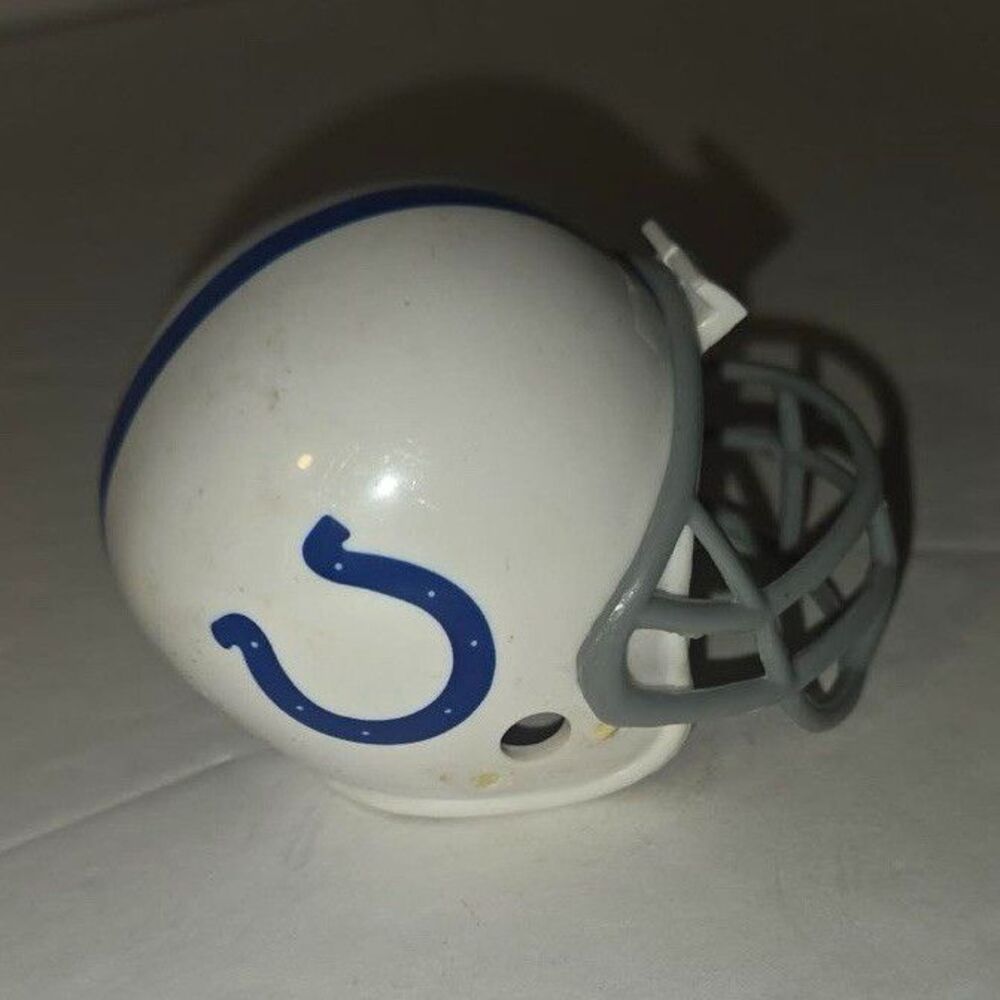 Indianapolis Colts NFL Mini Football Helmet White Blue Gray
